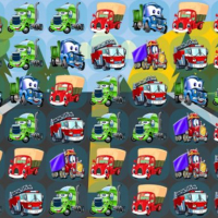 Cartoon Trucks Match 3 Online