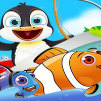 Fish Games For Kids |Trawling Penguin Games online