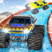 Monster Truck Water Surfing : Truck Racing Games Online